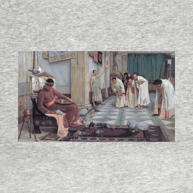 The Favourites of the Emperor Honorius by John William Waterhouse by Classic Art Stall